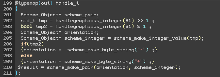 scheme handle t typemap
